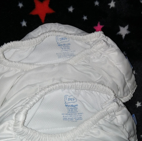 5 for $10 Iplay Medium 12M Side Snap Reusable Swim Diapers - Picture 2 of 5